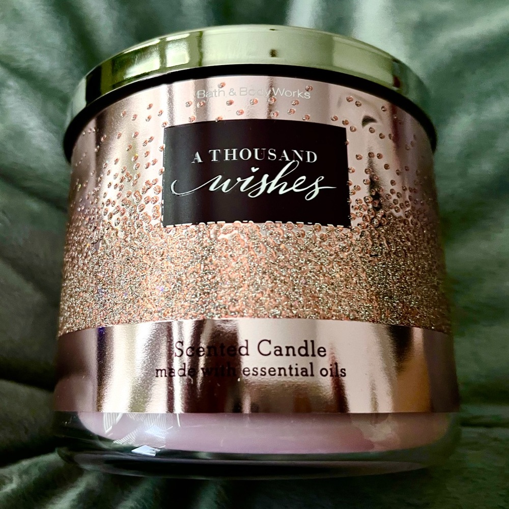 A Thousand Wishes Bath & BodyWorks 3-Wick Candle